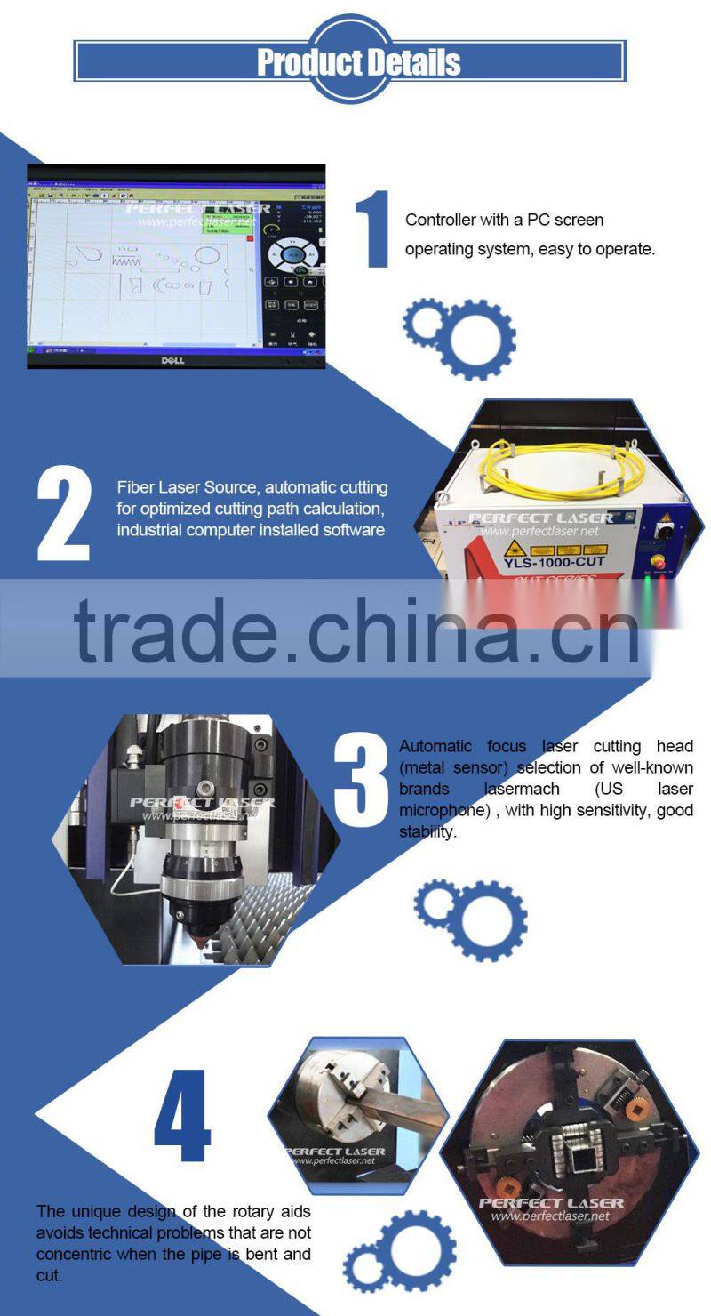 500W 1000W Fiber laser cutting machine for Metal Pipe
