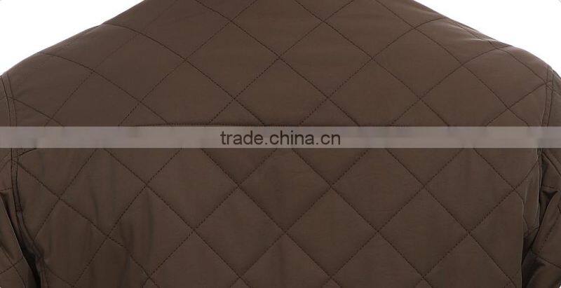 Men's long sleeve quilted nylon jacket