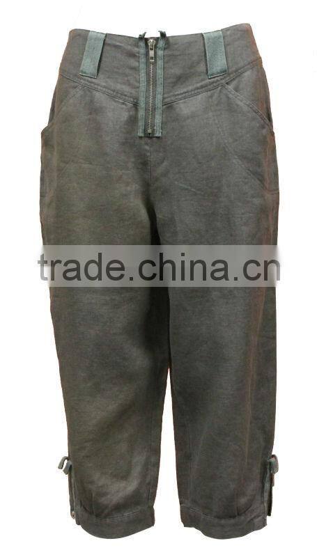 100% cotton leisure type sports half pants for laides