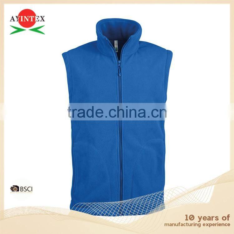 Manufacturer Men's polar fleece sleeveless vest