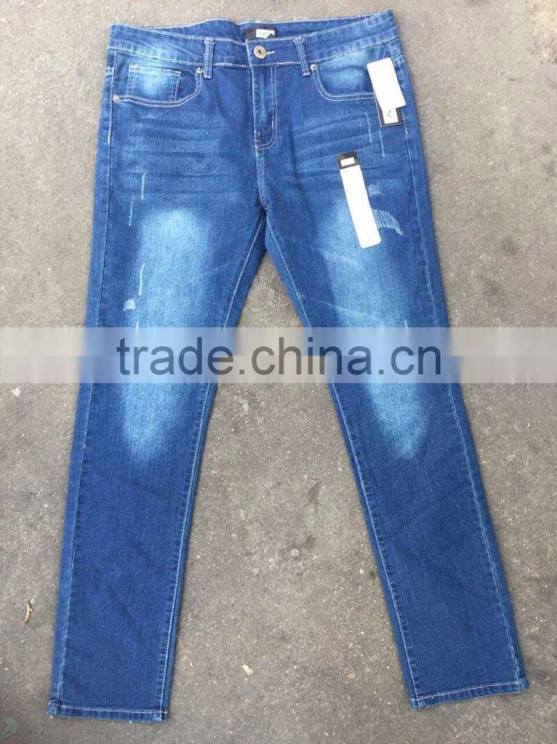 GZY New Style Simple South America Price Of Denim Jeans In Bulk 2017