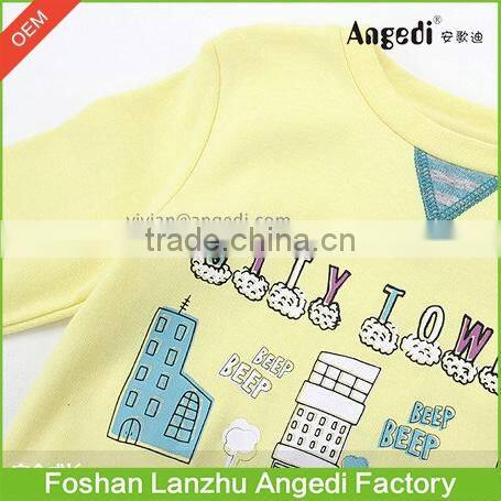 Kids wear Boys clothing long sleeve jumper contrast color Graphic top