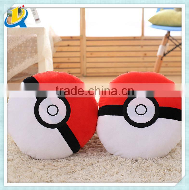 2016 hot selling pokemon pillow pokeball decorative pillow