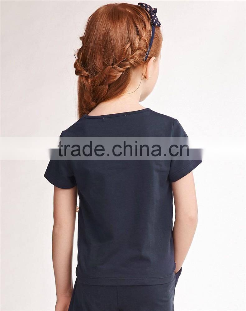 custom graphic printing cheap children online sale girls t shirt suit dress