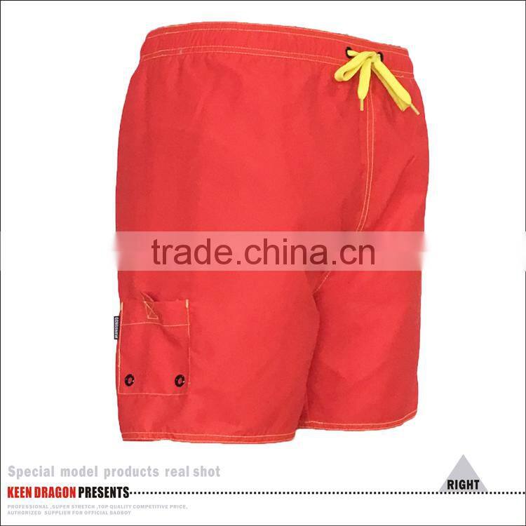 Digital Printing Drawstring Boys Beach Board Shorts With Mesh Linning