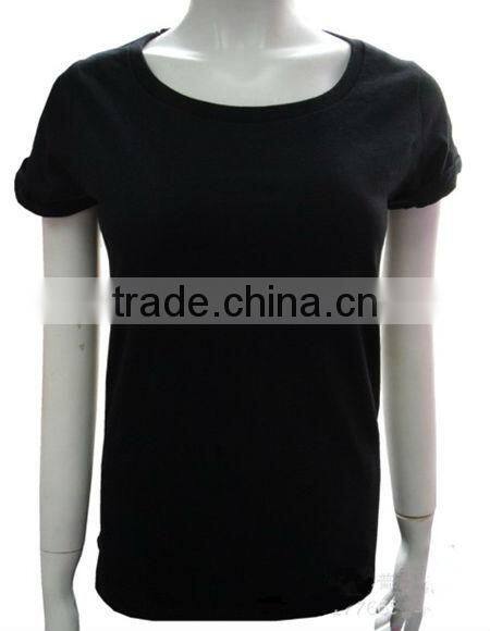 fashion white lady t-shirts with custom logo print