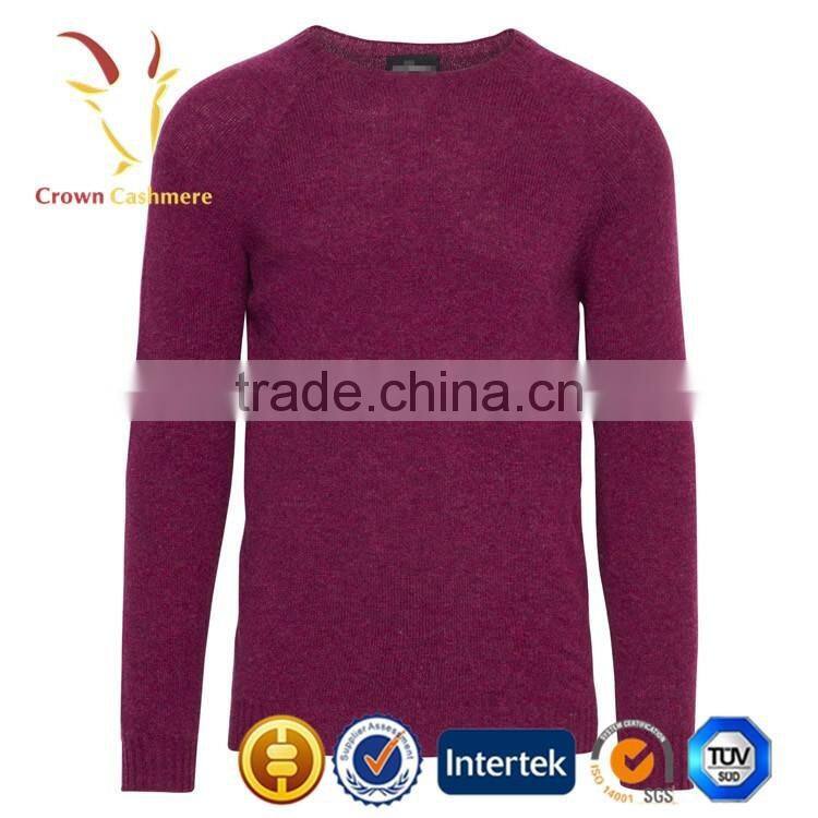 Men Custom Knit Pure Cashmere Wool Sweater