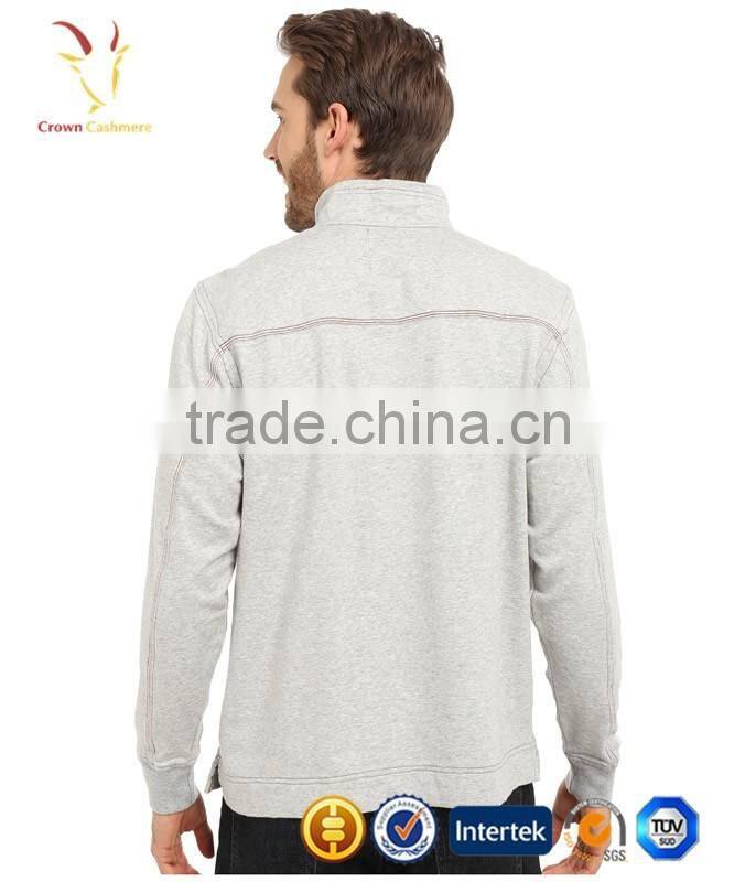 Winter Pullover Thick 1/4 Zip Up Knitted Men Sweater