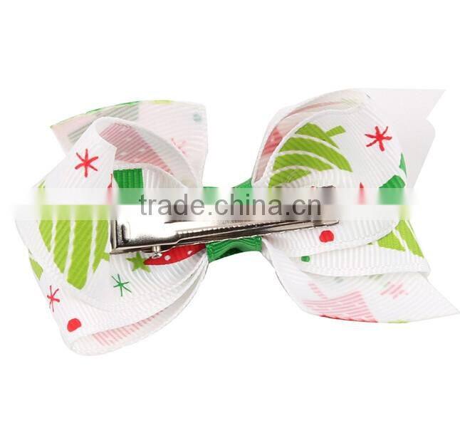F40642A Christmas decoration colorful ribbon cute bobby pins