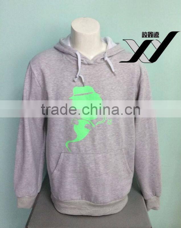 China wholesale printed sweatshirt jacket with hood for men