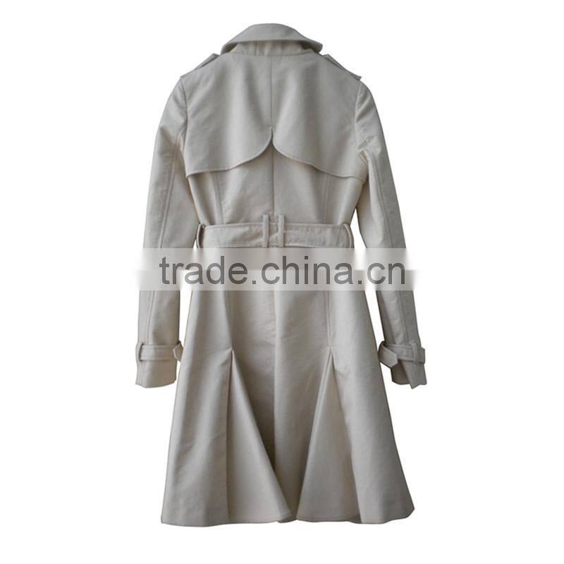 2016 new design women trench coat OEM/ODM for brand series