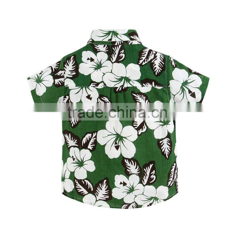 2017 Boys Summer Clothes new arrival fashion aloha shirt Hawaiian shirt floral shirt for boy