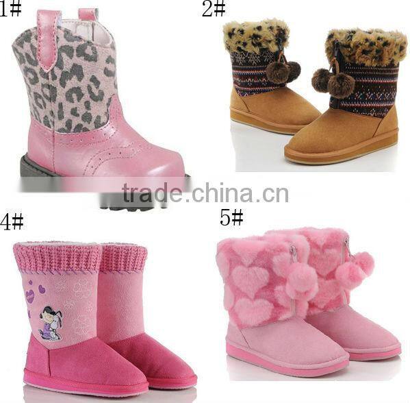 Wholesale 2014 Cowboys leather boots kids Winter shoes