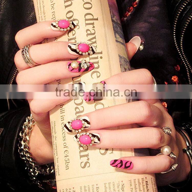 Self-adhesive Nails Glitter Tips With Glue Rhinestone Nails