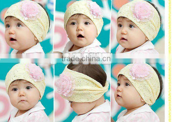 Fabric Lace Baby Head Band
