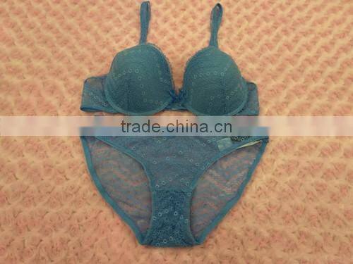Latest lace bra and panty set women sexy lace bra and panty set
