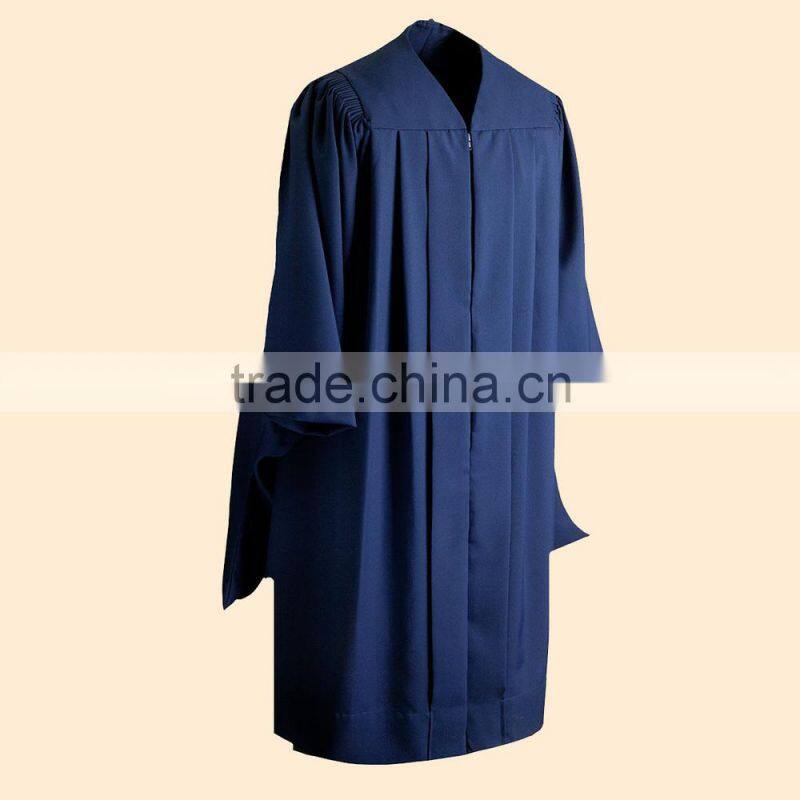 black graduation gown/robe for high school/university/Master/Doctor