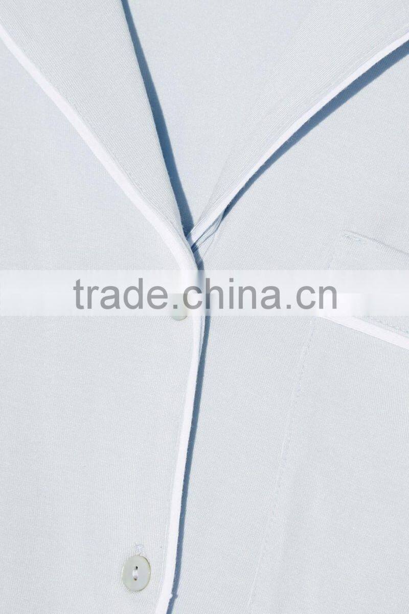 Customed Lounging Wear High Quality Soft Modal Jersey Pajama Set