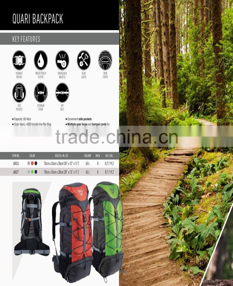 Bestway 65 l Camping Hiking Durable Backpack