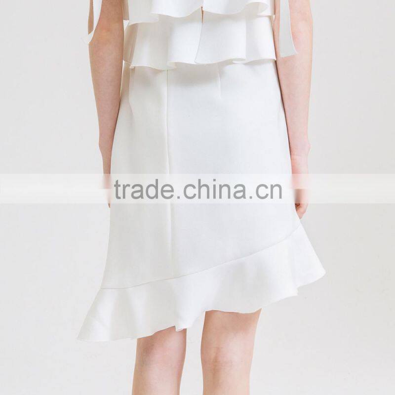 2017 Elegant fashion oem high waist fomal women latest lady skirt