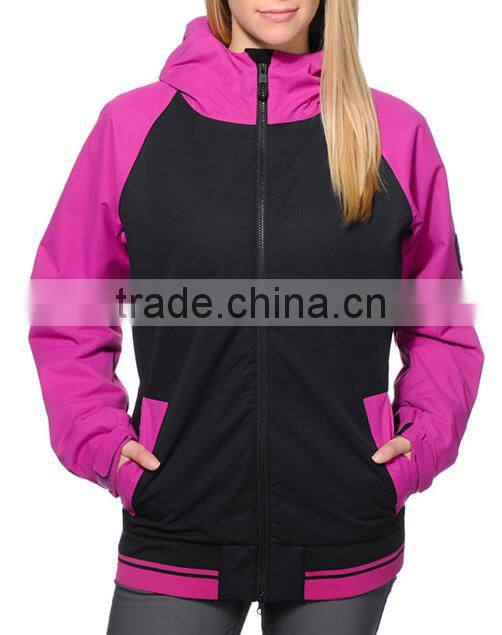 Casual High Quality Blank Waterproof Jacket Lady Manufacturer 2014