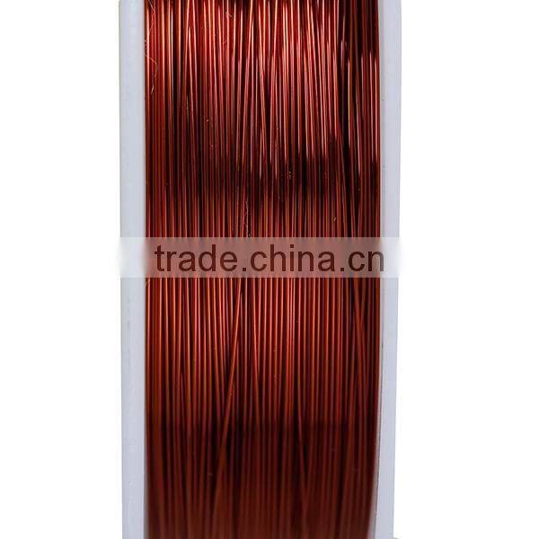 Copper Beading Wire Thread Cord Round Red Brown 0.3mm Dia. , 2 Rolls