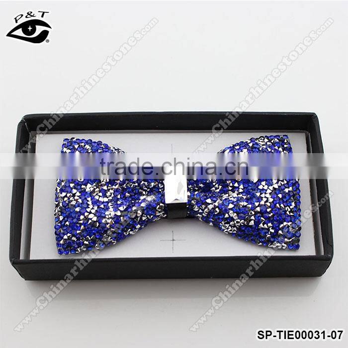 Bling Rhinestone Bow Tie Gift Case Packing Handmade Crystal Bowtie