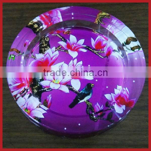 New Stely Fu Word Crystal Ashtray ,Red Crystal Ashtray For Popular Wholesale Festival Items