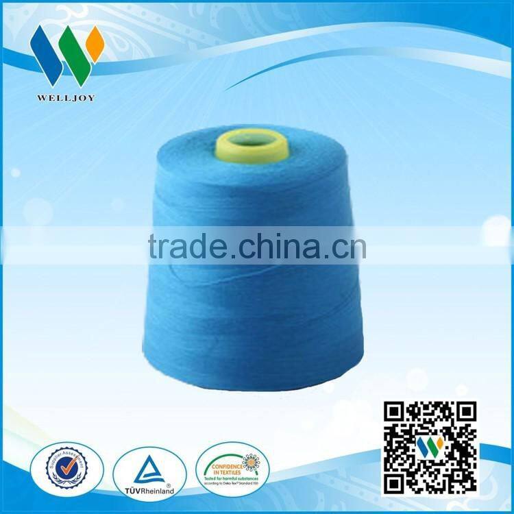 manufacturer 100% spun polyester sewing thread yarn in dyed 40/2