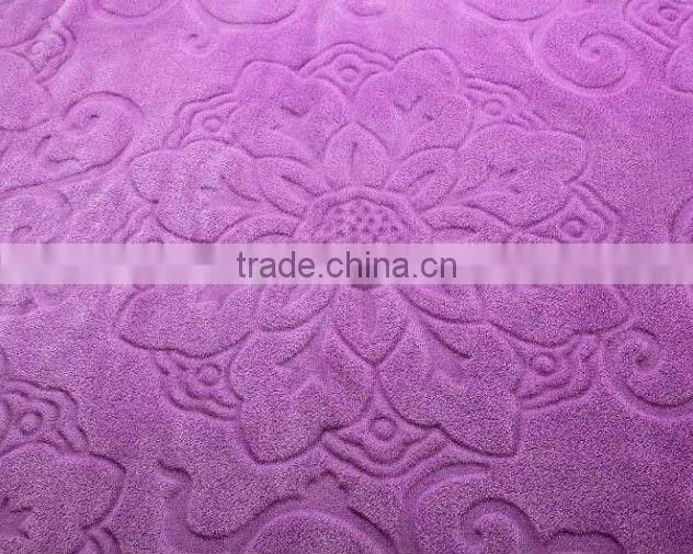 knitted fabric cutting Pile Poly velvet