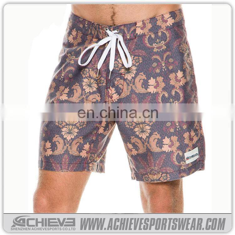 custom made printed boardshorts for mens waterproof beach shorts