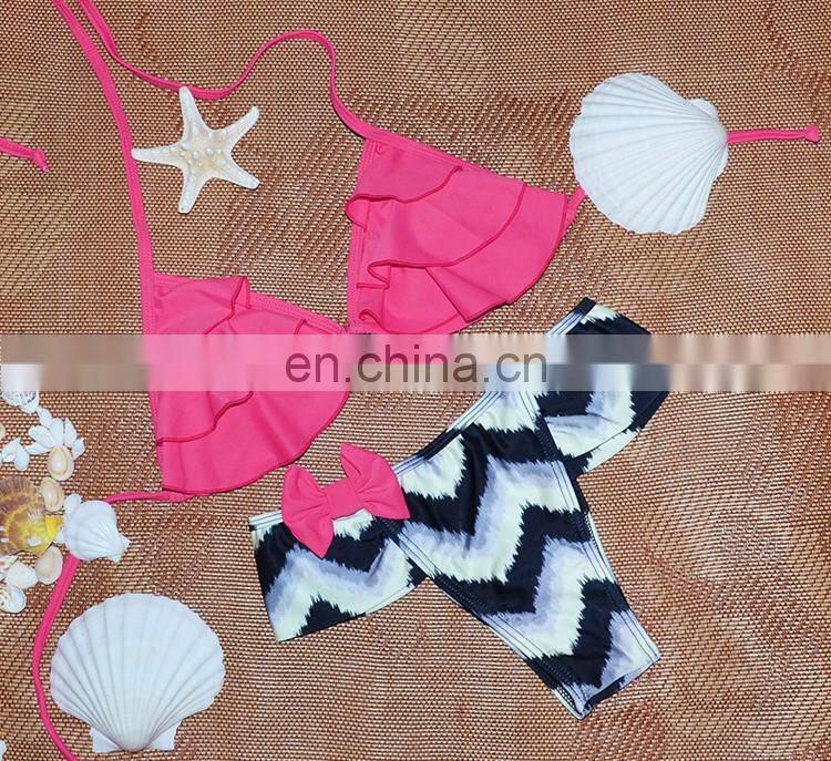 whole sale fashion pink tops & zebra pant summer bikini
