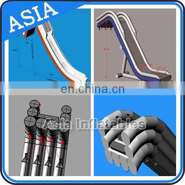 Aqua Sports Park Inflatable Big Slide, Water Tower Water Slide