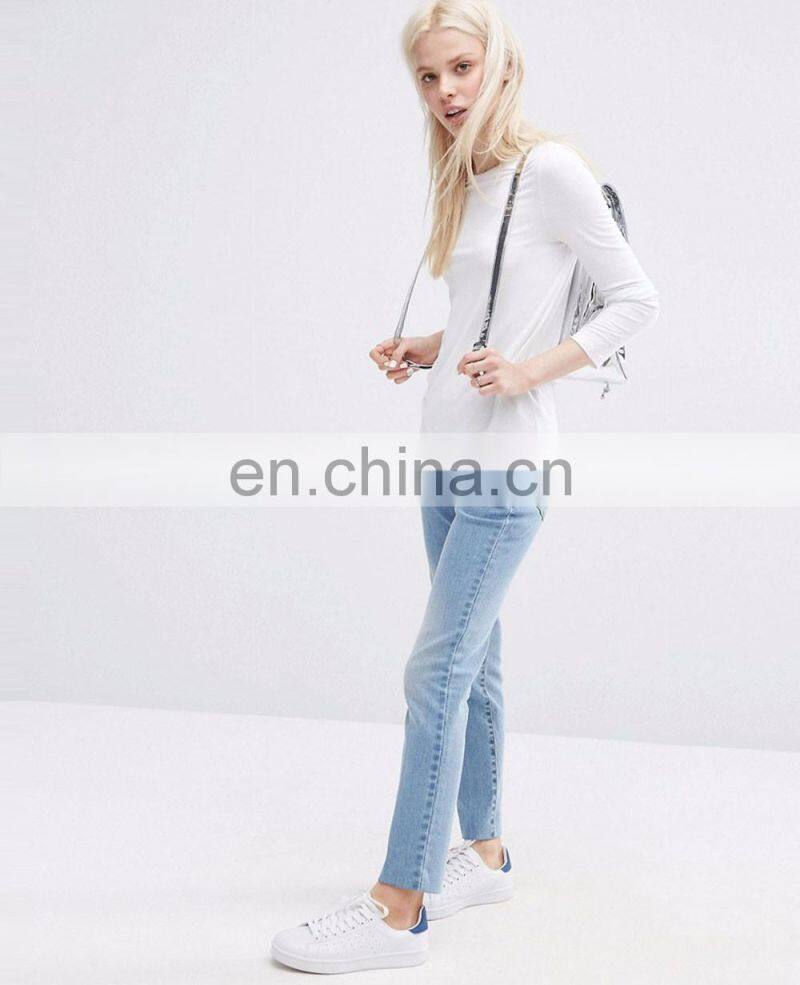 Wholesale Chinese factory outdoor long sleeve custom design printing women's sports t shirt