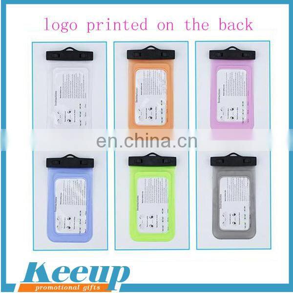 Wholesale waterproof transparent PVC cell phone for advertising
