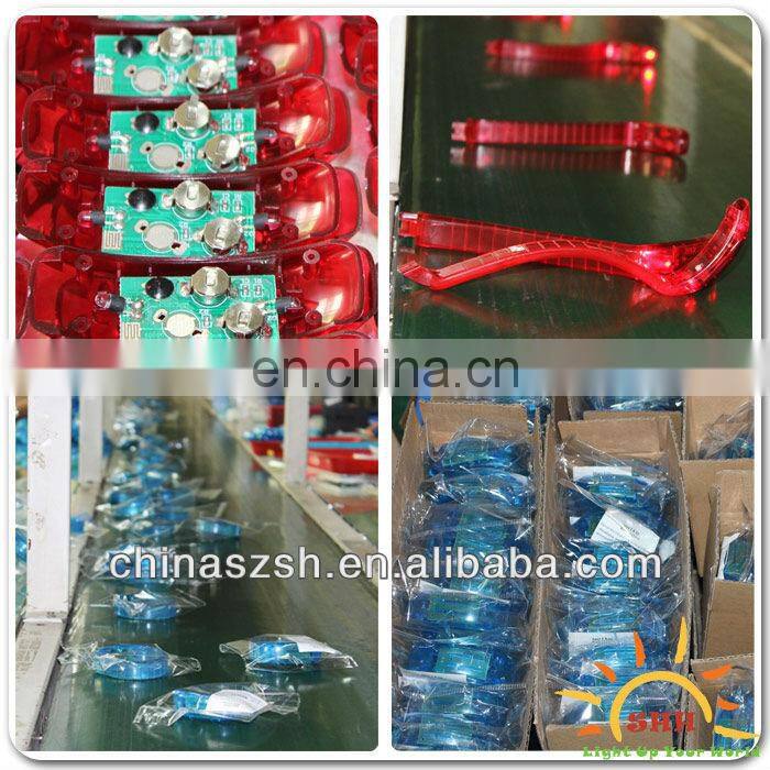 Led flashing light up party wrist bracelets Shenzhen 2013