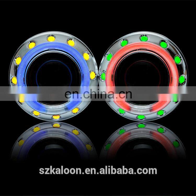 Bixenon Projector Lens kit with Angel Eye CCFL H1 H7 H4 H13 HB3 HB4 9004 9007+2pcs 35w AC Ballasts for Headlamp