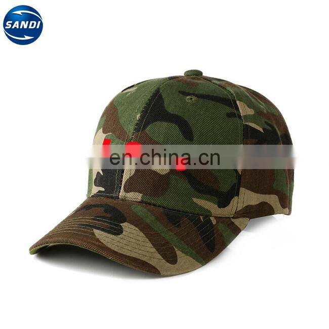 Promotional custom sports camouflage cap