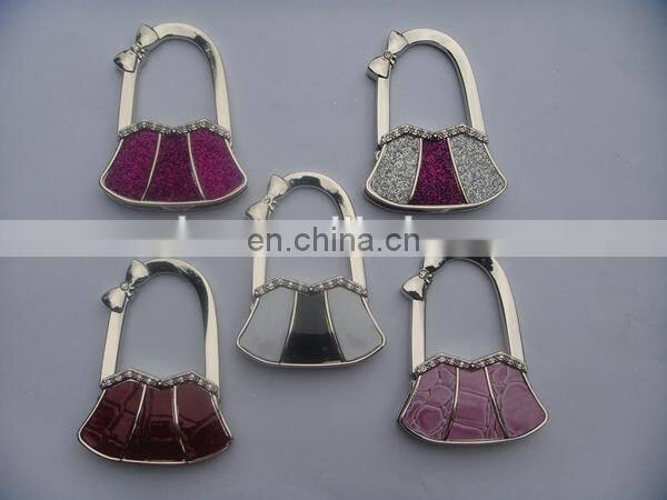 Promotional bag accessory with handbag shape foldable bag hanger