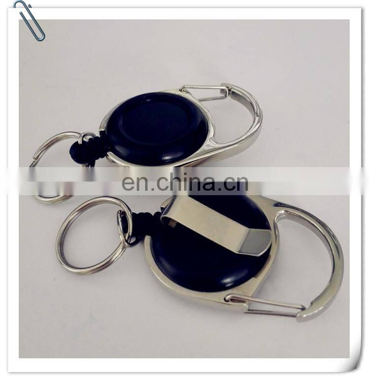 pvc plastic retractable badge holders and business id card holder with yoyo string