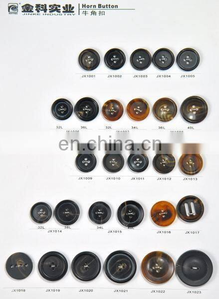 4 holes black real horn button,natural button 30mm,button factory with high delivery time