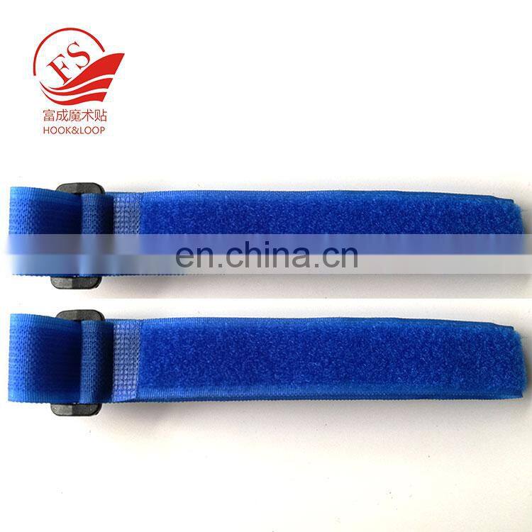 China factory flexible  stitching or  welding hook loop buckle strap with custom rubber