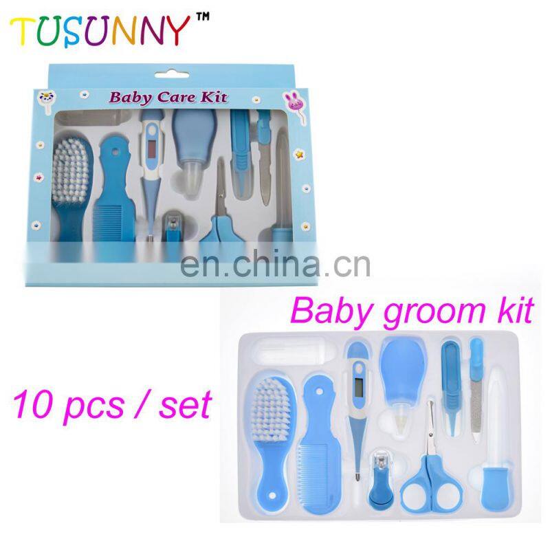 Colorful Baby Health And Grooming Kit Travel Portable Baby Care Grooming Kit