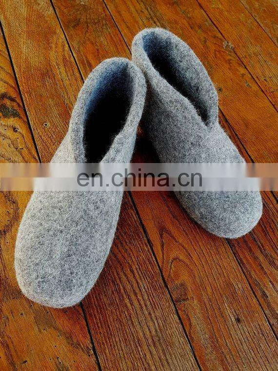 Wholesale Natural Felted Wool Boot