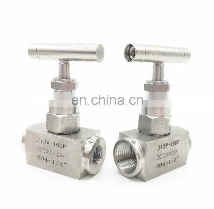High pressure shut-off valve 1/4 soft seal high temperature hydraulic needle valve