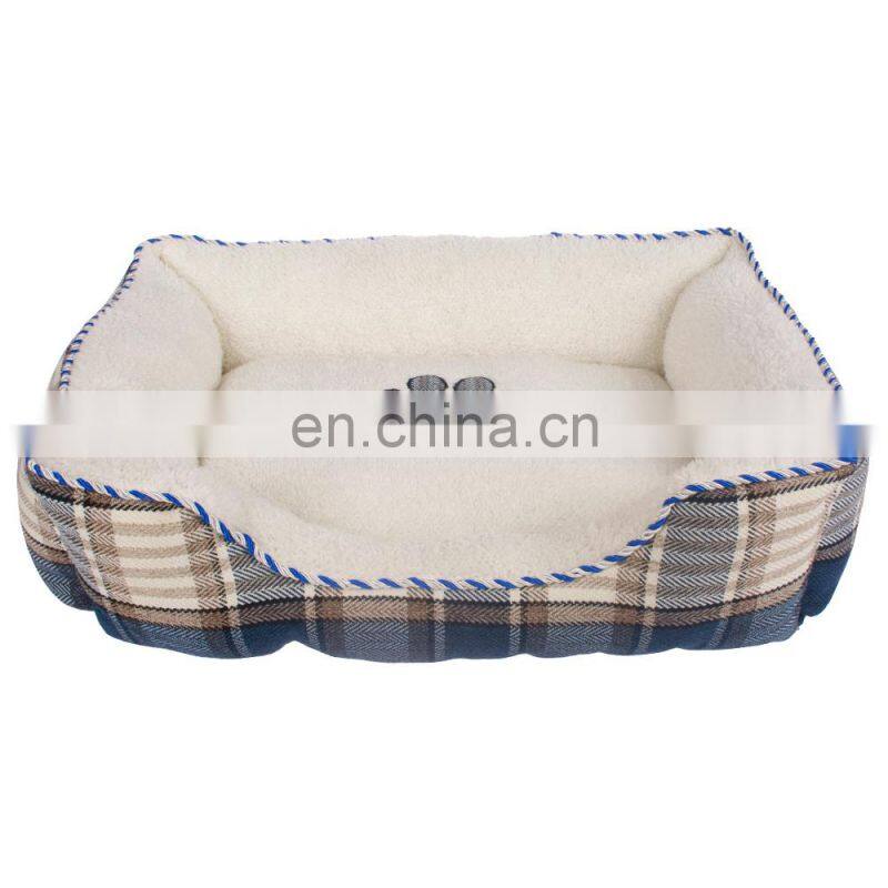 made in china durable eco-friendly soft cozy craft big modern elevated dog bed