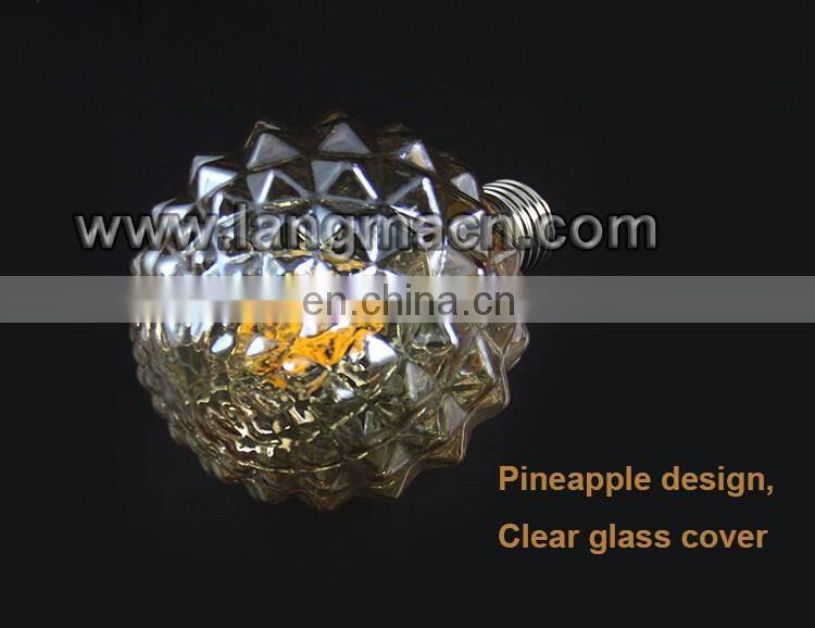 Pineapple shaped Led filament bulb ceiling lamps modern for home hotel coffee decoration,E27 pineapple