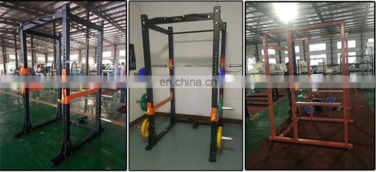 A multifunctional fitness machine squat horizontal push rack with single pull bar for the gym