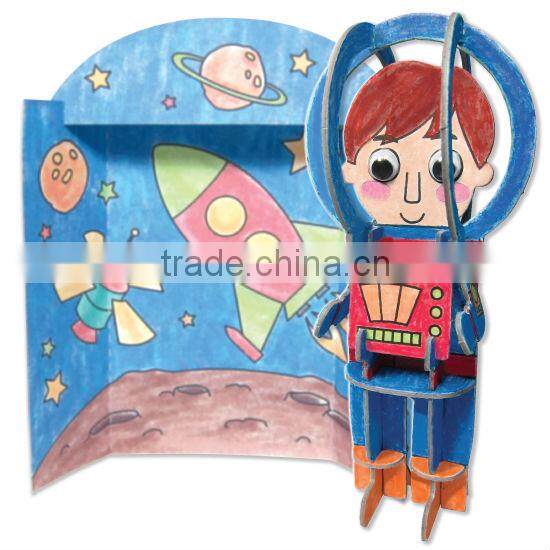 DIY Kids toy Educational toy 3D Paper Character Robot Activity Kit 3d Puzzle