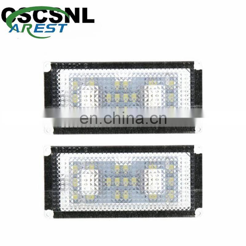 2Pcs Error Free 18 LED Number License Plate Light For BMW E66 E65 7-Series 735i 2006-2008 White 12V Canbus License Plate Light